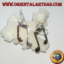 Pendientes colgantes de plata, doble croma (música)