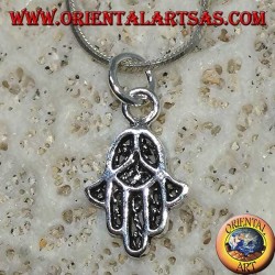 Silver pendant, shaped like the hand of Fatima Hamsa small