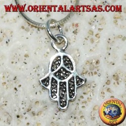 Silver pendant, shaped like the hand of Fatima Hamsa small