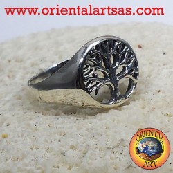 tree of life ring silver dish