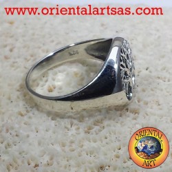 tree of life ring silver dish