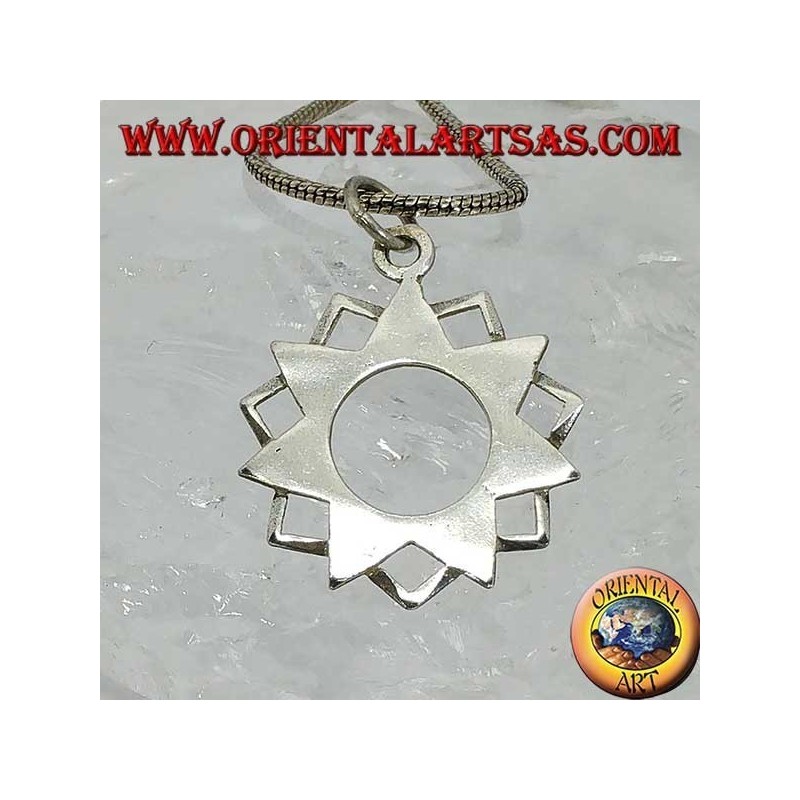 Silver pendant of the seven-pointed star Eptagramma