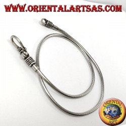Collana  in argento, a snake Indonesiano  di cm 45