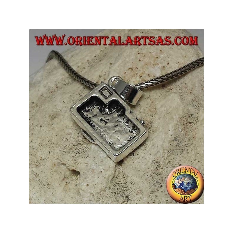 Pendentif en argent, appareil photo