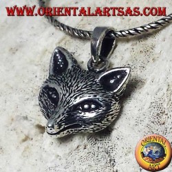 Silber Anhänger mit Fuchskopf
