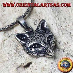 Pendentif en argent avec une tête de renard