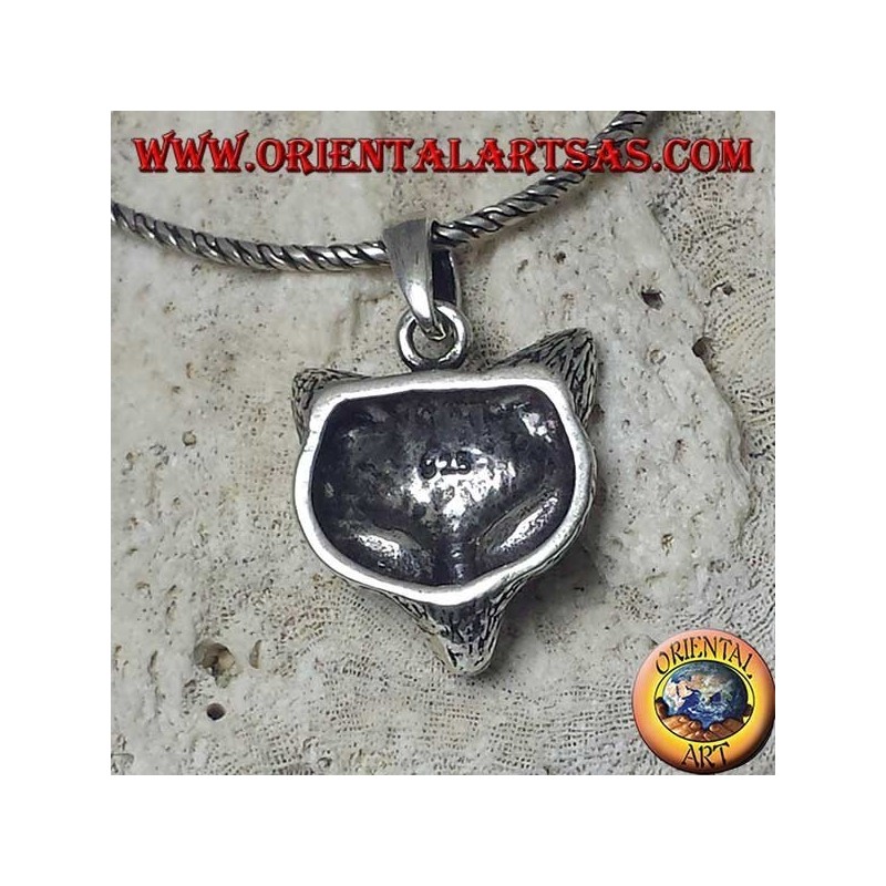 Silber Anhänger mit Fuchskopf