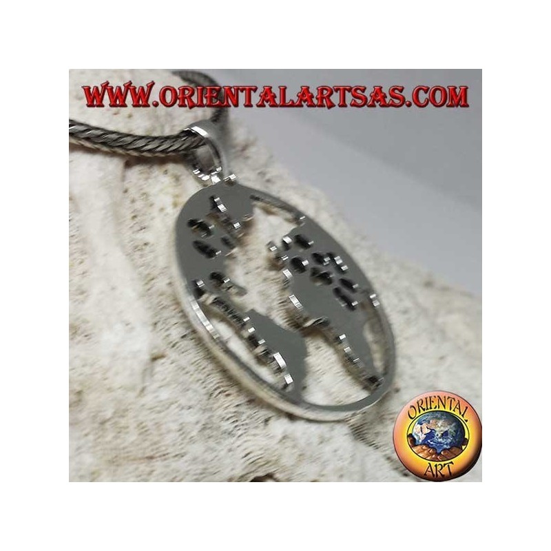 925 silver pendant the earth our planet Earth