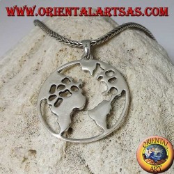 Colgante de plata 925 la tierra nuestro planeta Tierra