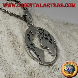 925 silver pendant the earth our planet Earth (small)