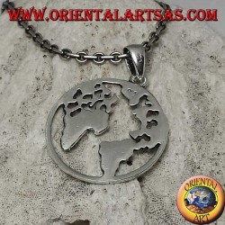 925 silver pendant the earth our planet Earth (small)