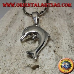 Pendentif en argent, le dauphin sauteur