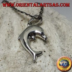 Pendentif en argent, le dauphin sauteur