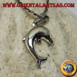 Silver pendant, the jumping dolphin