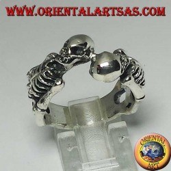 Silver ring of skeletons in pairs