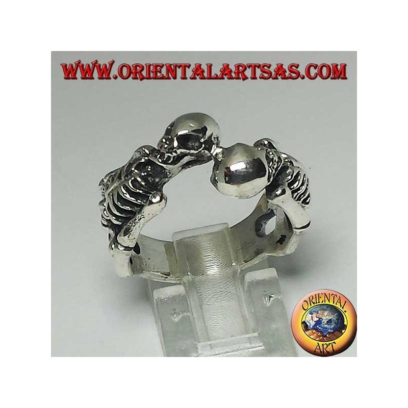 Silver ring of skeletons in pairs