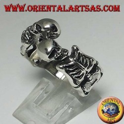 Silver ring of skeletons in pairs