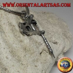 Silver pendant Bobbin tattoo machine