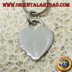 Tiffany model silver heart pendant (large)