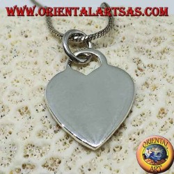 Tiffany model silver heart pendant (large)