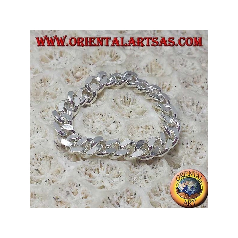 Anillo de plata, cadena pequeña y suave