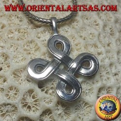 Colgante de plata con nudo de San Juan (grande)