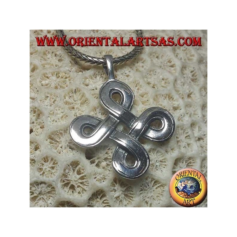 Colgante de plata con nudo de San Juan (grande)