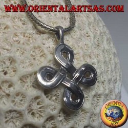St. John's knot silver pendant (large)