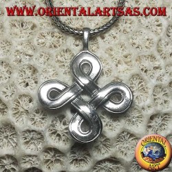 St. John's knot silver pendant (large)