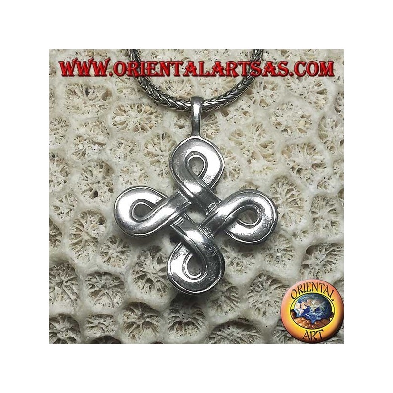 Colgante de plata con nudo de San Juan (grande)
