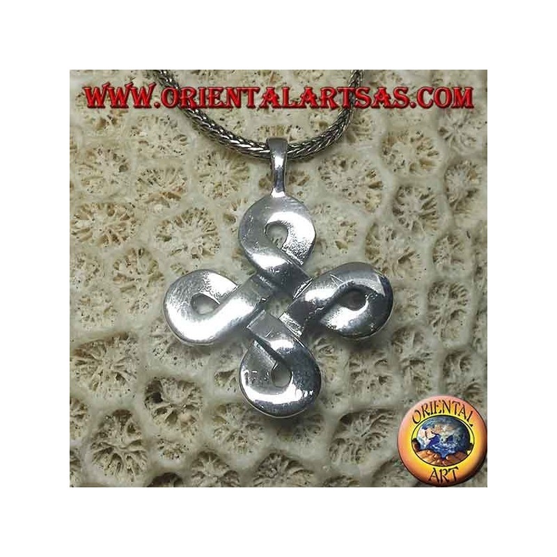 St. John's Knot Silber Anhänger (groß)
