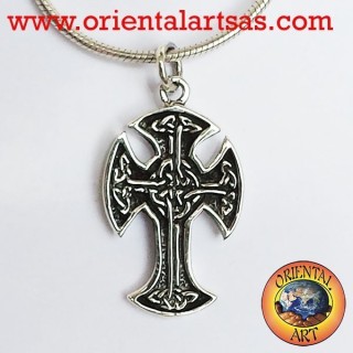 Ciondolo Croce celtica Irlandese in argento