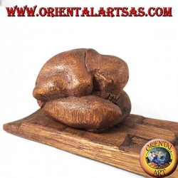 Incense burner, suar wood yogi