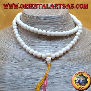 Budista Mālā 108 cuentas de 8 mm. en hueso de yak