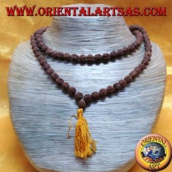 Budista Mālā 108 cuentas de 8 mm. en semillas de Rudra