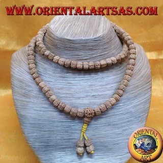 Bouddhiste Mālā 108 perles 9,5 mm perles. en graines de corps claires