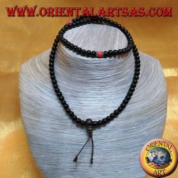 Buddhist Mālā 108 Perlen von 7 mm. in Onyx