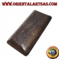 Bandeja doble bandeja rectangular en madera de coco