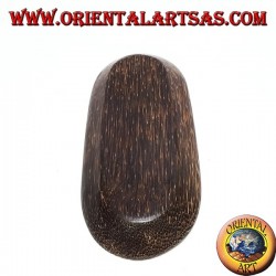 Double tray oval tray in coconut wood