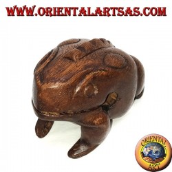 Grande grenouille chantante (jouable) en bois de suar
