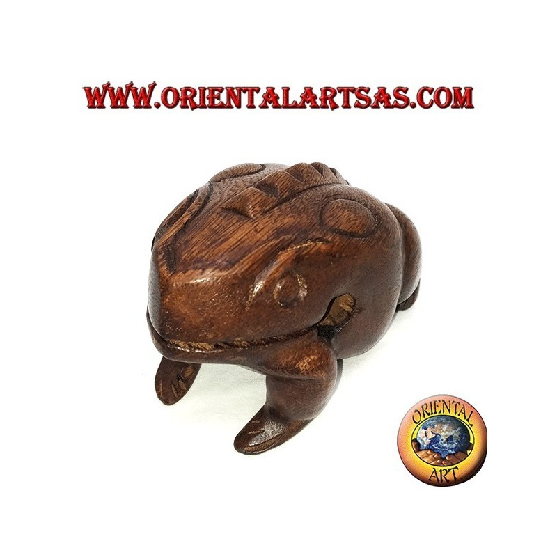 Large singing frog (playable) in suar wood