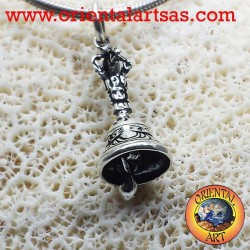 Colgante de campana o de plata tibetano Gantha