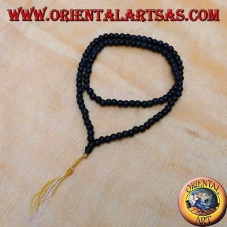 Mālā (Japamālā) Buddhist rosary with 108 Grains of 6 mm. in black rosewood