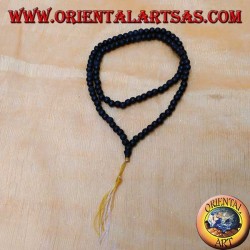 Chapelet bouddhiste Mālā (Japamālā) avec 108 grains de 6 mm. en palissandre noir