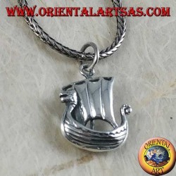 Pendentif en argent, voilier Vikinga