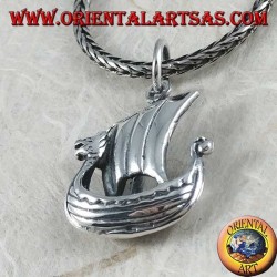 Pendentif en argent, voilier Vikinga