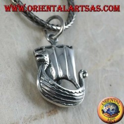 Colgante de plata, velero Vikinga