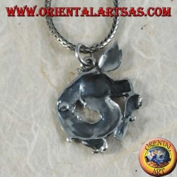 Colgante de plata, dragón del año nuevo chino