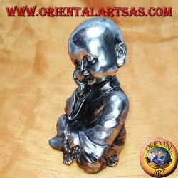 Buddhist pupil in thought (small) in resin