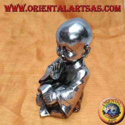 Buddhist student in meditation (medium) in resin